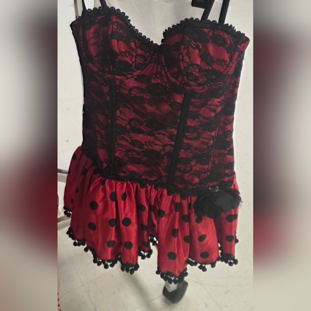 Victoria's Secret Black and Red Polka Dot Chemise - Picture 2 of 2